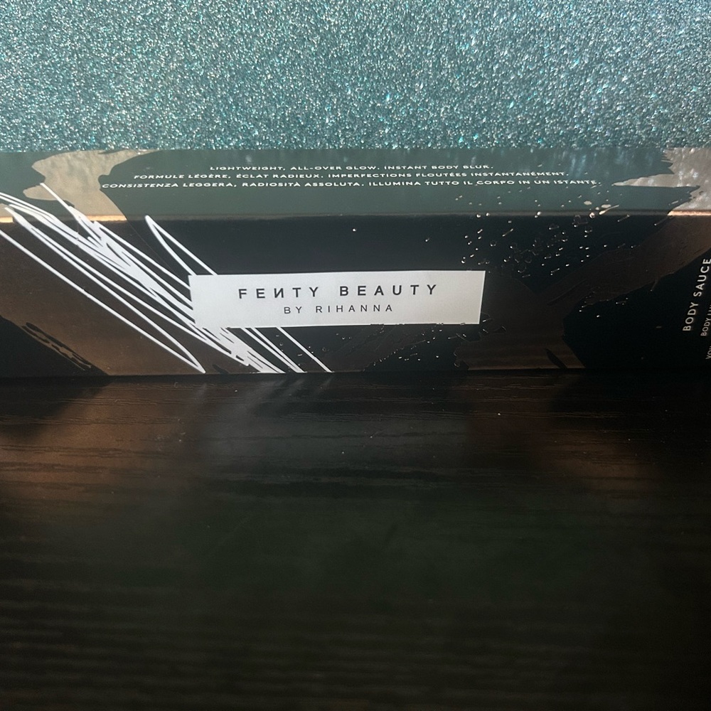 Fenty Beauty By Rihanna Body Sauce — Black & Teal Packaging